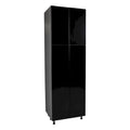 Armoire de rangement haute à 4 portes avec étagères réglables et charnières à fermeture douce