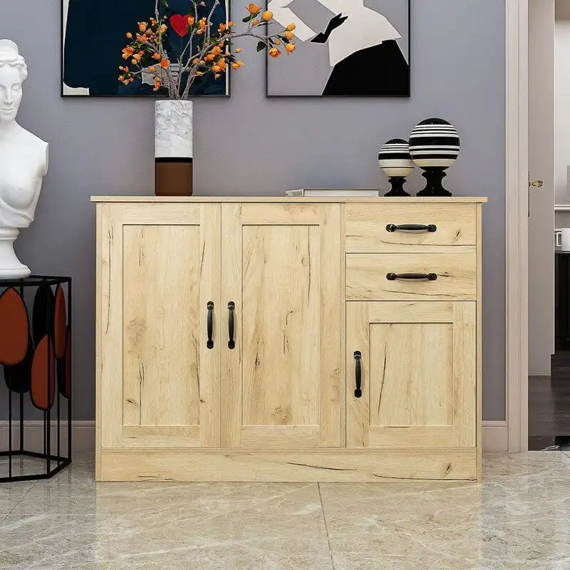 Buffet moderne avec 3 portes et 2 tiroirs