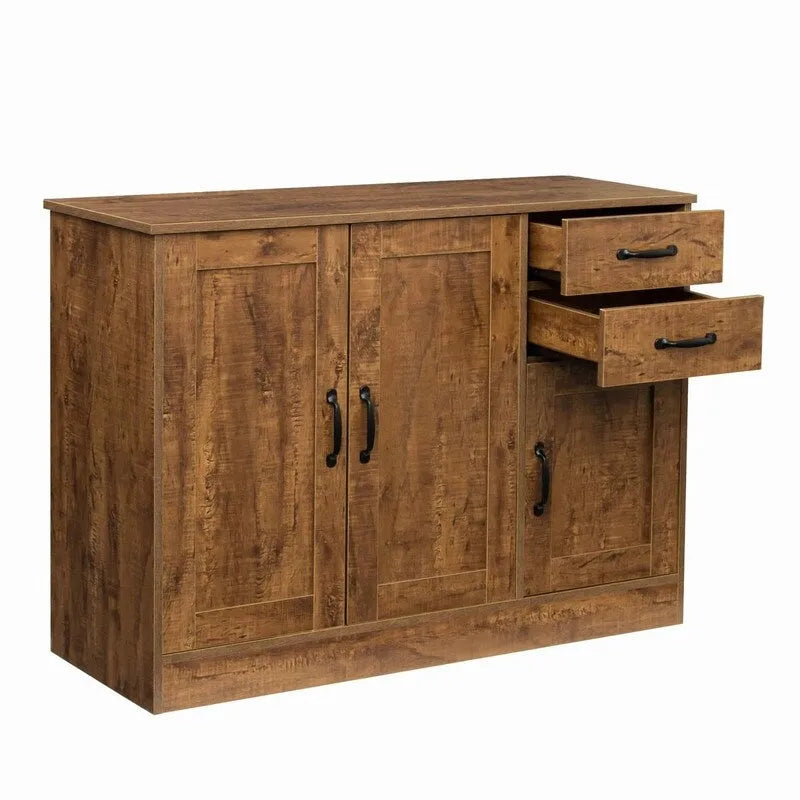 Buffet moderne avec 3 portes et 2 tiroirs