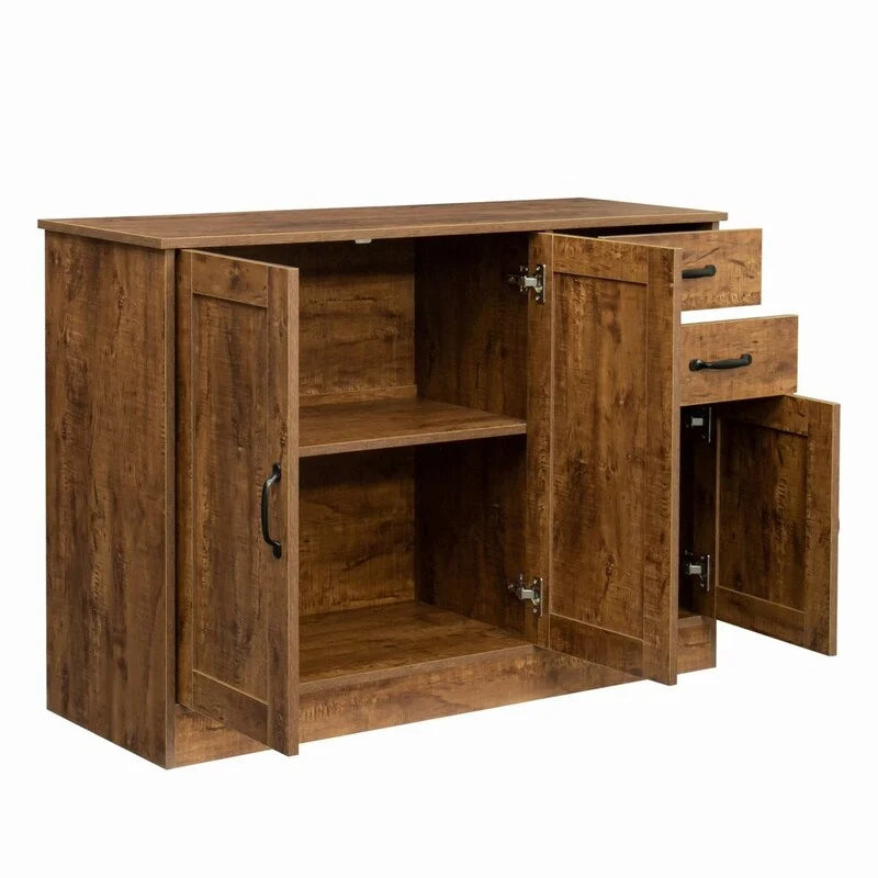 Buffet moderne avec 3 portes et 2 tiroirs