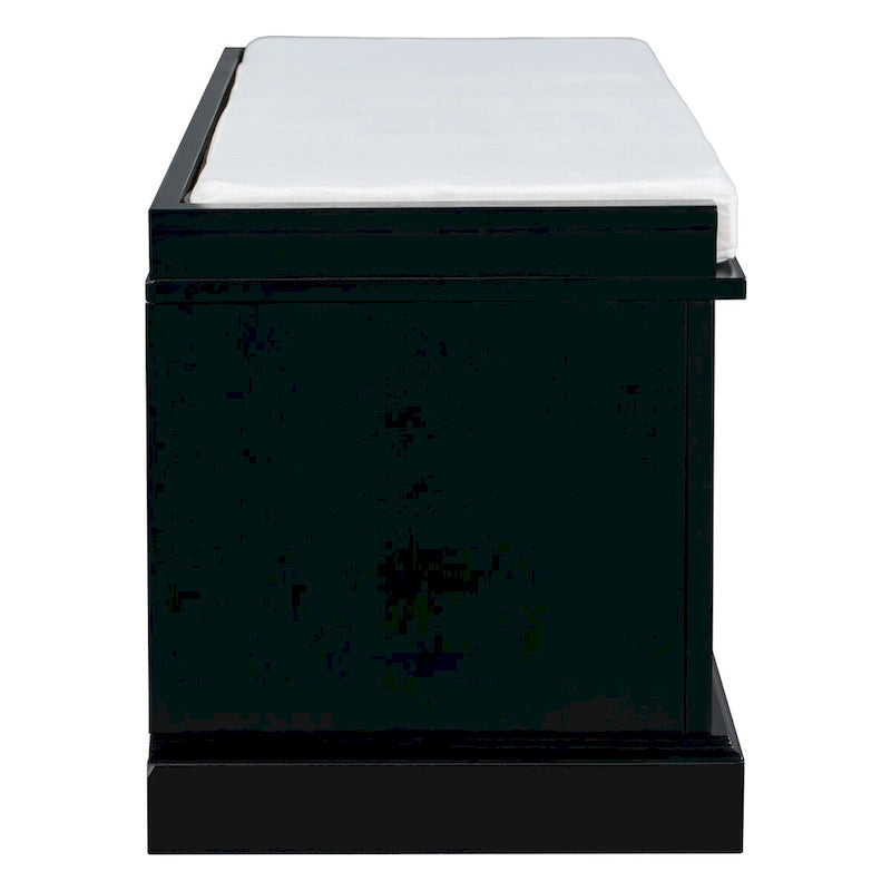 Banc de rangement d'entrée avec coussin amovible, 2 tiroirs et 2 portes d'armoire