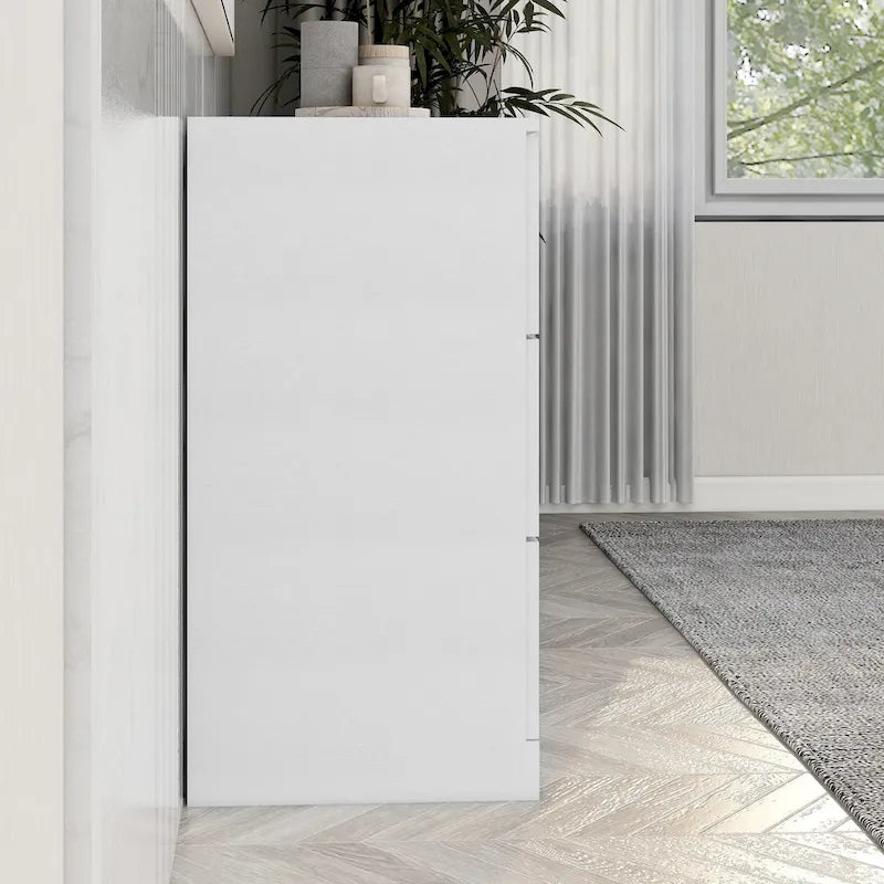 Commode large à 6 tiroirs, 2 colonnes, pour chambre à coucher
