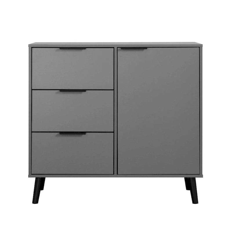 Bahut de style Mid-Century avec 3 tiroirs et une étagère réglable