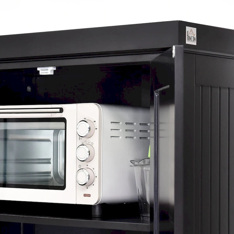 Armoire de rangement de ferme de 72 po de haut avec tiroir, portes et étagères réglables